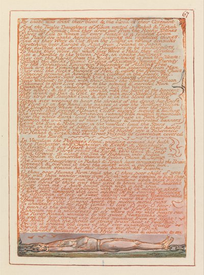 Kudüs, Levha 67, Kanını içenlere yemin olsun.... by William Blake