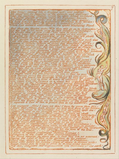Kudüs, Levha 7, Nefes nefeseydi.... by William Blake