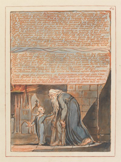 Kudüs, Plaka 84, Highgates Heights & Hampstead.... by William Blake