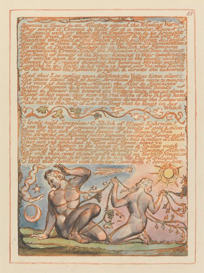 Kudüs, Levha 85, Bir Mekan ve Bir Alegori Oldu.... by William Blake