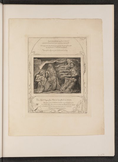 Arkadaşları Tarafından Azarlanan İş, 1825. by William Blake