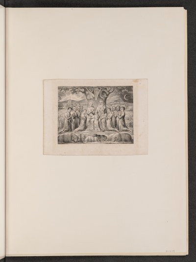İş ve Ailesi, 1825. by William Blake