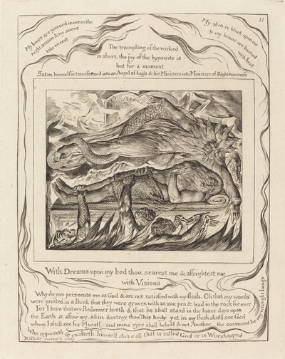 Job'un Kötü Rüyaları by William Blake
