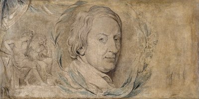 John Dryden, yaklaşık 1800 (tuval üzerine temper) by William Blake