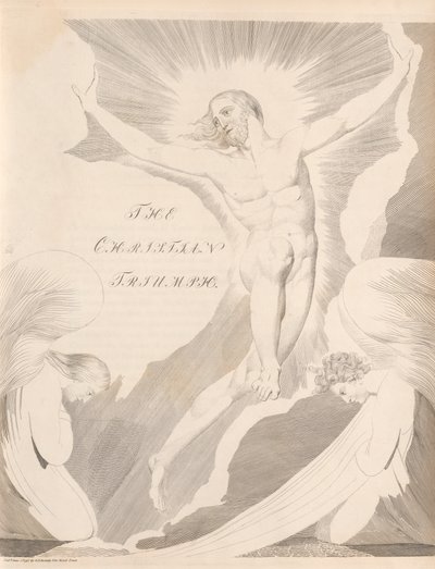 Levha 31 (sayfa 65): [Dördüncü Gece] 'THE/ HRISTIAN/ TRIUMPH' by William Blake