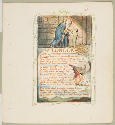 Masumiyet ve Deneyim Şarkıları: Londra, yak. 1825. by William Blake
