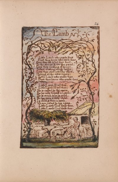 Masumiyet ve Deneyim Şarkıları, Plaka 24, Kuzu (Bentley 8) by William Blake