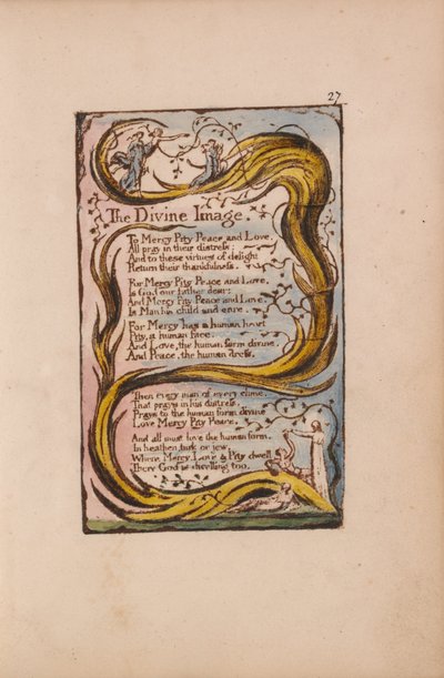 Masumiyet ve Tecrübe Şarkıları, Levha 27, İlahi İmge (Bentley 18) by William Blake