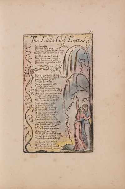 Masumiyet ve Tecrübe Şarkıları, Plaka 33, Kayıp Küçük Kız (Bentley 34) by William Blake