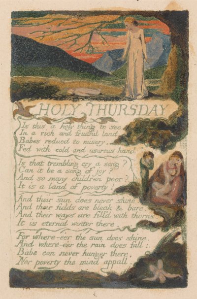 Masumiyet ve Deneyim Şarkıları, Plaka 38, "Kutsal Perşembe" (Bentley 33) by William Blake