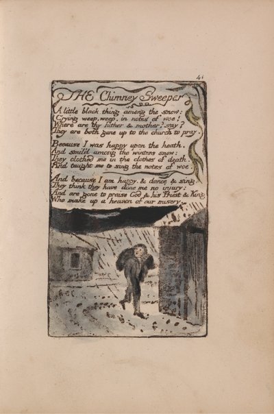 Masumiyet ve Tecrübe Şarkıları, Plaka 41, Baca Temizleyici (Bentley 37) by William Blake