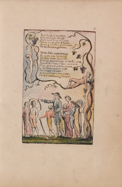 Masumiyet ve Deneyim Şarkıları, Plaka 6, Ecchoing Green (Bentley 7) by William Blake