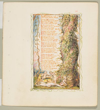 Masumiyet ve Deneyim Şarkıları: Küçük Kız Bulundu ikinci plaka, yaklaşık. 1825. by William Blake