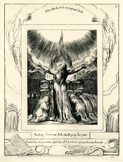 William Blake tarafından resmedilen İş Kitabı42:8 by William Blake