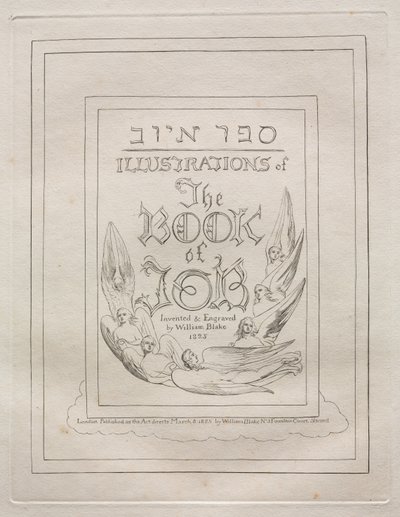 Eyüp Kitabı, 1825. by William Blake