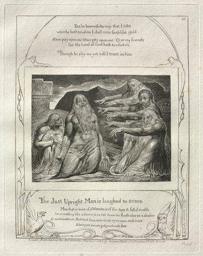 Eyüp Kitabı: Pl. 10, The Just Upright Man, 1825