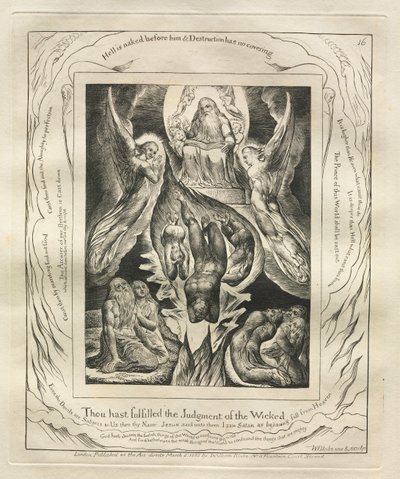 Eyüp Kitabı: Pl. 16, Kötülerin Hükmü 1825