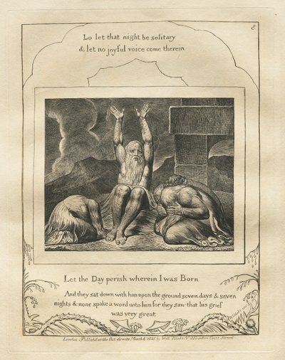 Eyüp Kitabı: Pl. 8, Doğduğum Gün, 1825
