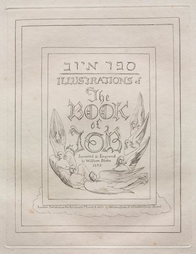 İş Kitabı: Başlık Sayfası by William Blake