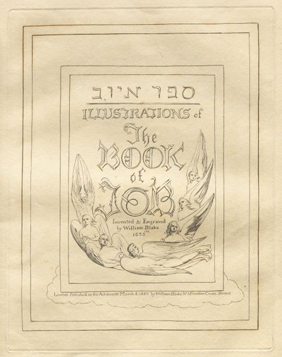 İş Kitabı: Başlık Sayfası by William Blake