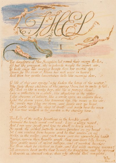 Thel Kitabı, Levha 3, Thel, I, Mne Seraphim
