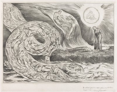 Şehvetlilerin Çemberi: Paolo ve Francesca by William Blake