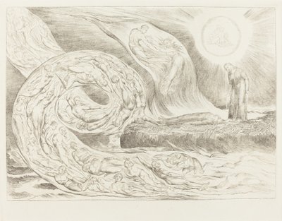 Şehvetlilerin Çemberi: Paolo ve Francesca by William Blake