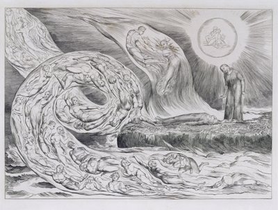 'Şehvet Çemberi', Dante'nin İlahi Komedyasının çizimleri by William Blake
