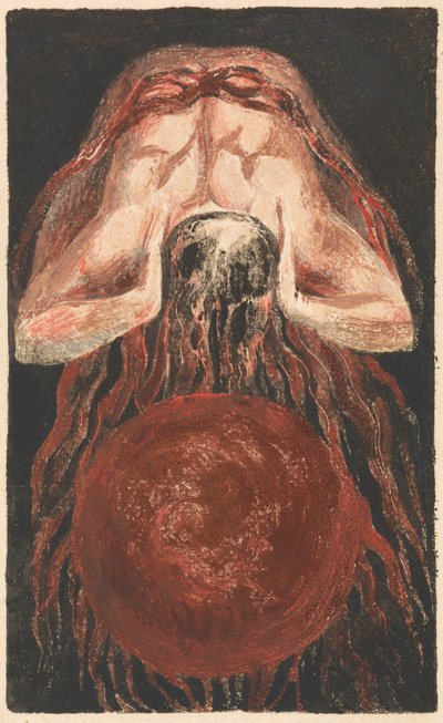 Urizen'in İlk Kitabı, Levha 16 (Bentley 17) by William Blake