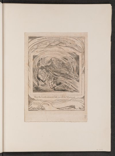 Rab İşi Kasırgadan Yanıtlıyor by William Blake