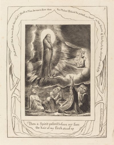 Elifaz'ın Görünüşü, 1825. by William Blake