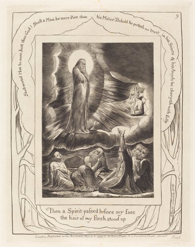 Elifaz'ın Görünüşü, 1825. by William Blake