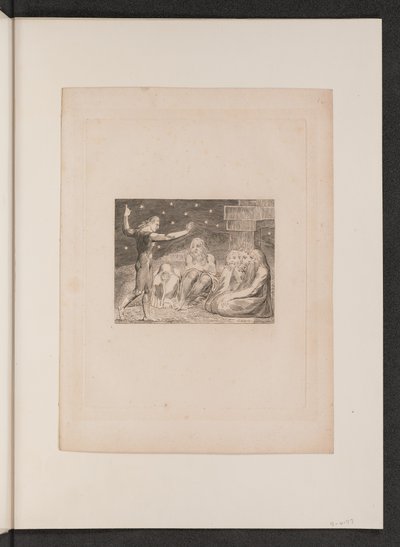 Elihu'nun Gazabı, 1825. by William Blake