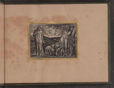 Thenot ve Colinet, 1821. by William Blake