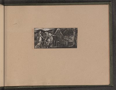 Thenot ve Colinet Sürülerini Birlikte Yönetiyor by William Blake
