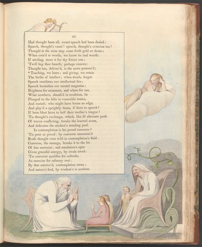 Young'ın Gece Düşünceleri, Sayfa 35, "Öğretirken öğreniriz ve vererek koruruz" by William Blake