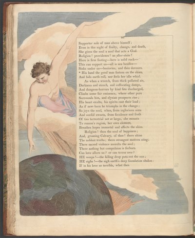 Young'ın Gece Düşünceleri, Sayfa 86, "İyi adamın eli gökyüzünde sıkar" by William Blake