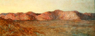 El Kab Çölü, Afterglow by William Blake Richmond
