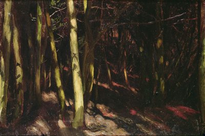 Ağaçlar, c.1890 (gemideki yağ) by William Blake Richmond