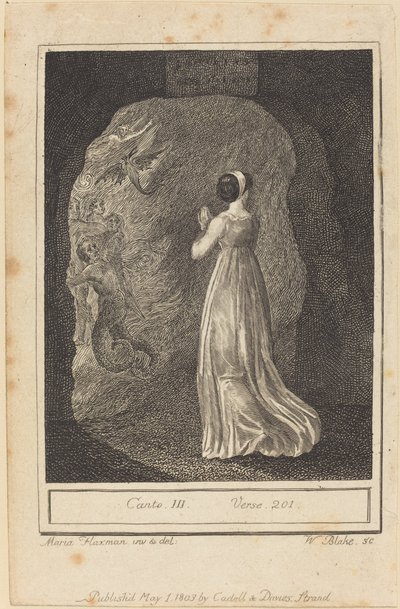 Kanto III, Ayet 201 by William Blake after Mary Ann Flaxman