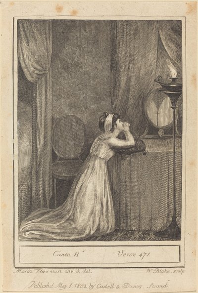 Kanto II, Ayet 471 by William Blake after Mary Ann Flaxman