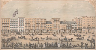 Park Place, New York, Broadway'den Church Street'e, Kuzey Yakası, MS 1854, by William Boell