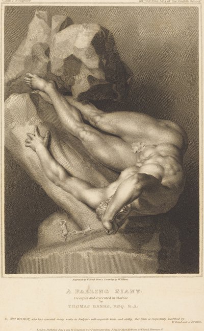 Düşen Dev by William Bond after William Hilton I after Thomas Banks
