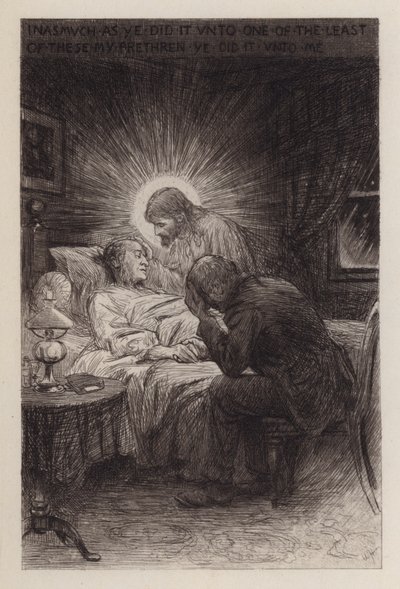 Ölüm ve Yaşam (gravür) by William Brassey (after) Hole