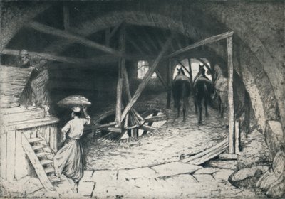Bir Galilean Un Değirmeni, 19. yüzyılın sonları - 20. yüzyılın başlarında, 1922. by William Brassey Hole