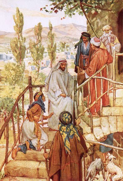 İsa bir kadının imanını test ediyor by William Brassey Hole