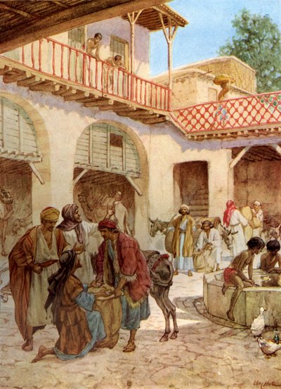 Yusuf'un kardeşleri handa. Her Adamın parası kesesinde. - Kutsal Kitap by William Brassey Hole