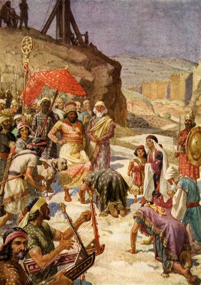 The submission of Jehoiachin  Coniah - Bible by William Brassey Hole