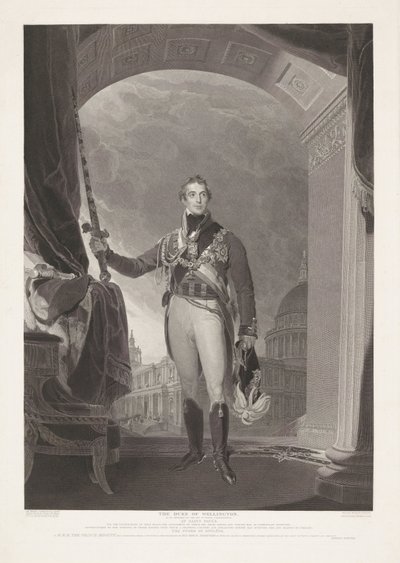 Portret van Arthur Wellesley, hertog van Wellington Wellington Dükü (nesnedeki başlık) by William Bromley (I)