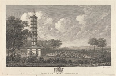 Avrupa Manzarasında Çin Pavyonu by William Byrne
